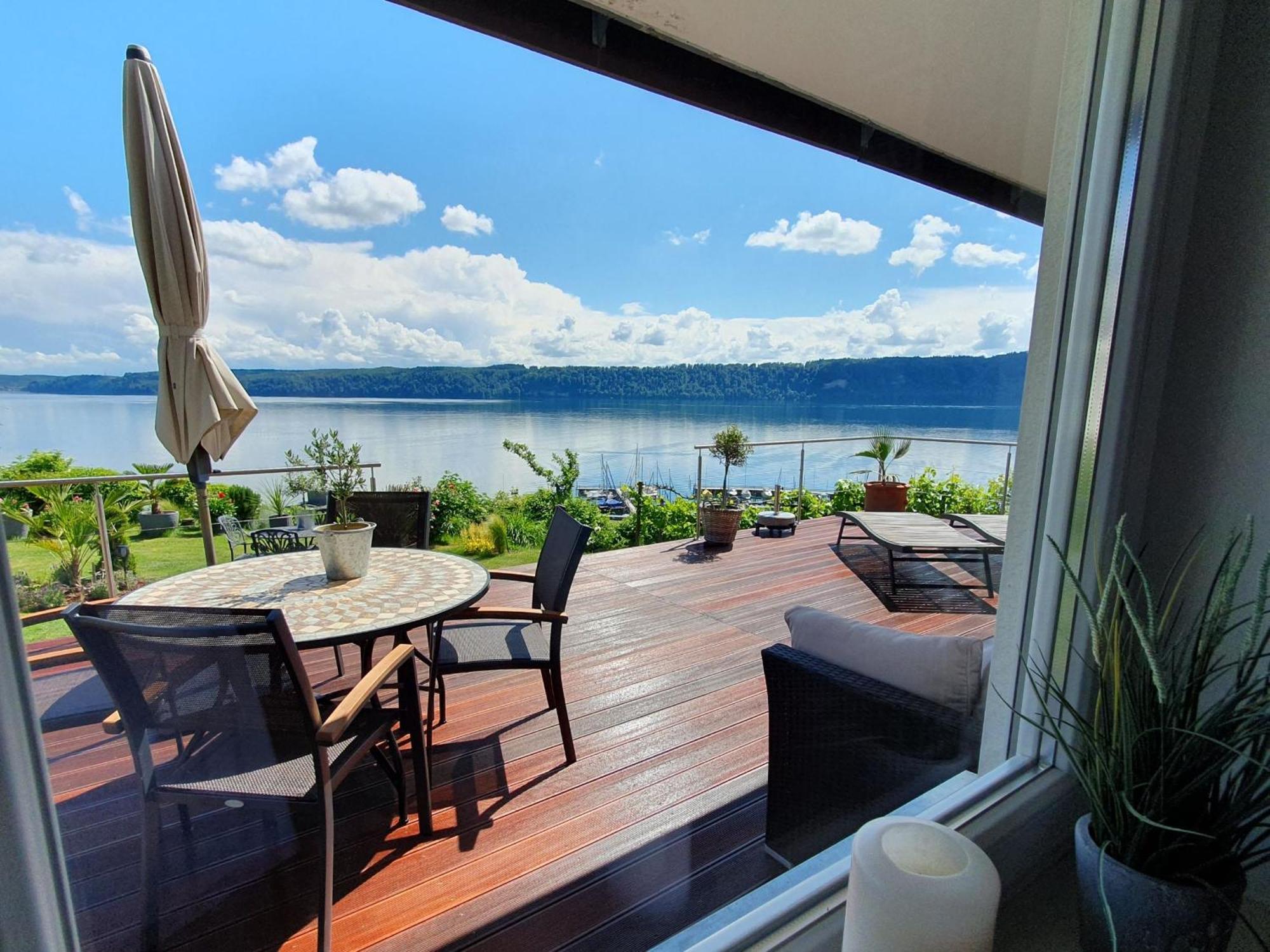 Ferienwohnung Panorama-Seetraum Зиплинген Екстериор снимка