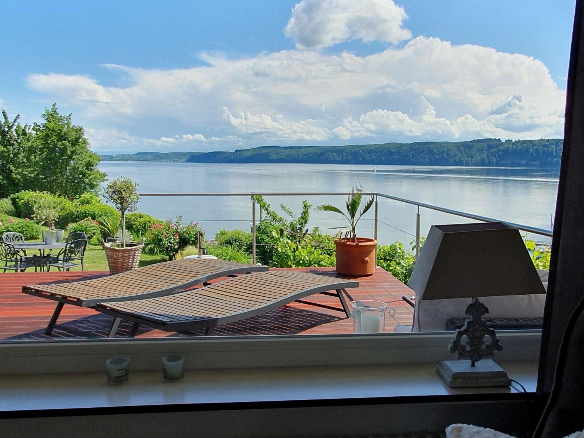 Ferienwohnung Panorama-Seetraum Зиплинген Екстериор снимка