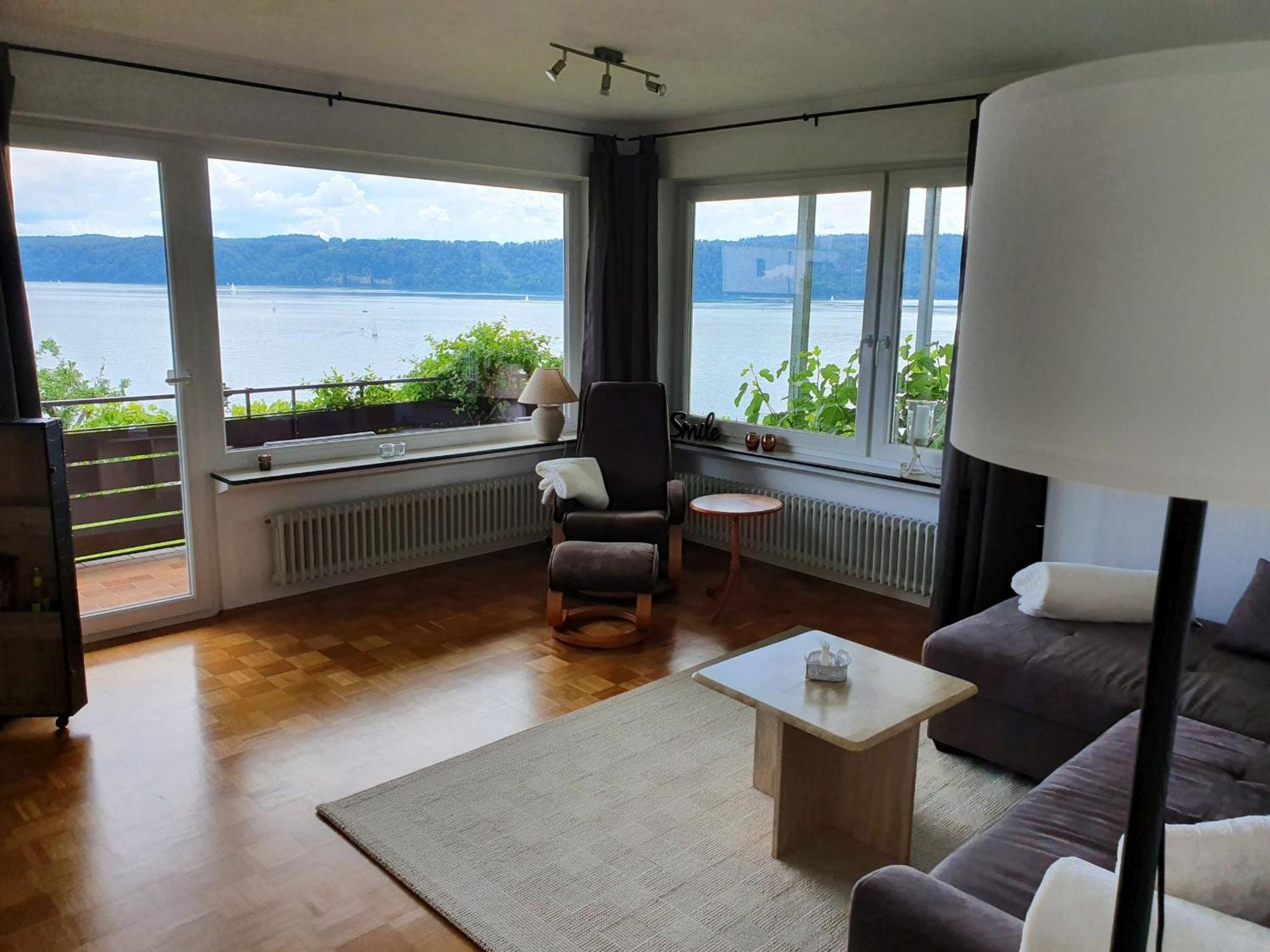Ferienwohnung Panorama-Seetraum Зиплинген Екстериор снимка